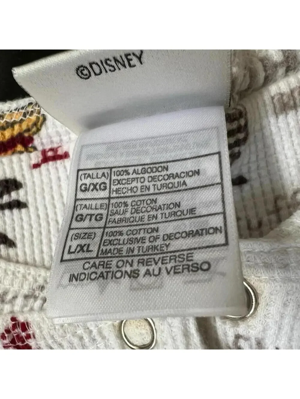 Vintage RARE Disney Store POOH BEAR & Asian Writing PJ Set - XL - Picture 5 of 12